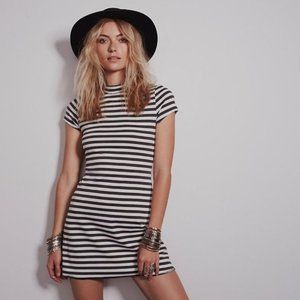 Free People Beach On the Line Ponte Knit Dress S